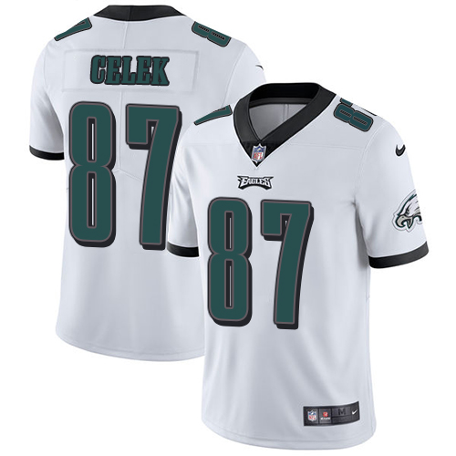 Nike Eagles #87 Brent Celek White Youth Stitched NFL Vapor Untouchable Limited Jersey